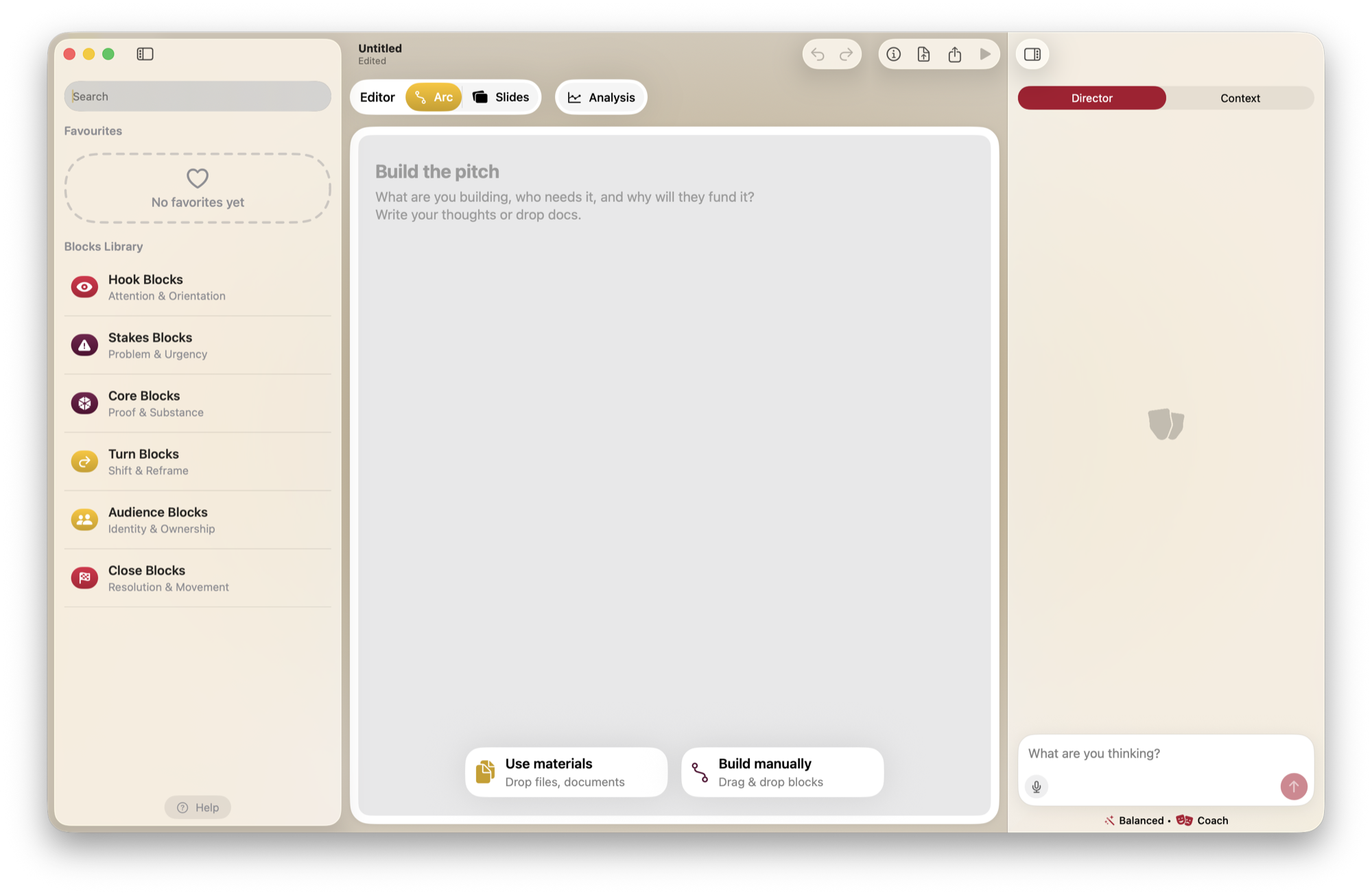 Lantr — the writing path: write your thoughts or drop docs, with the other two paths at the bottom edge