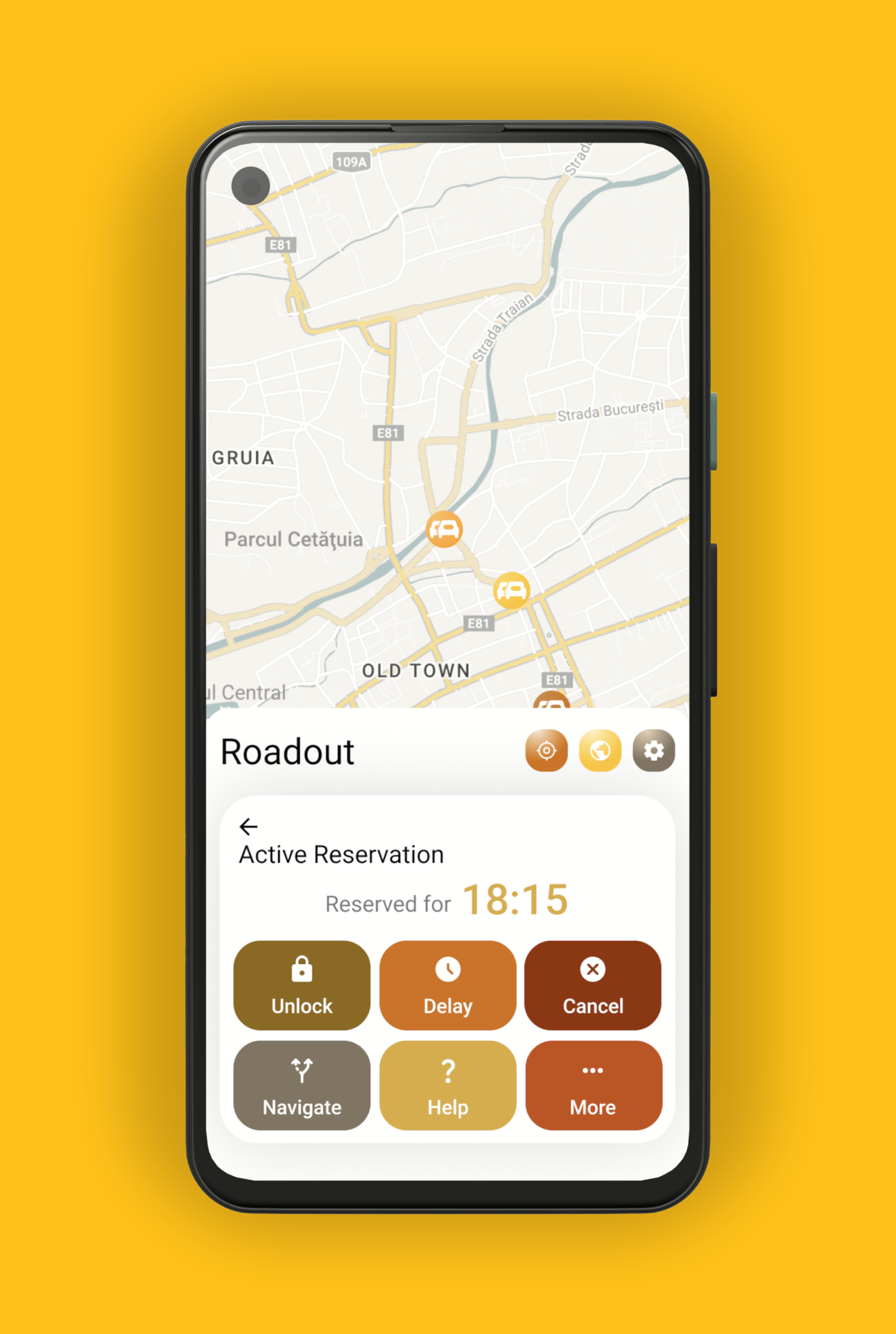 Roadout Android — reservation